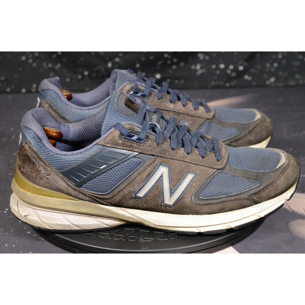 New‎ Balance 990v5 Shoes Mens Size 11.5 Blue Made In USA Running Suede M990NV5 - Picture 2 of 11